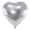 Folienballon Herz Silber 61 cm