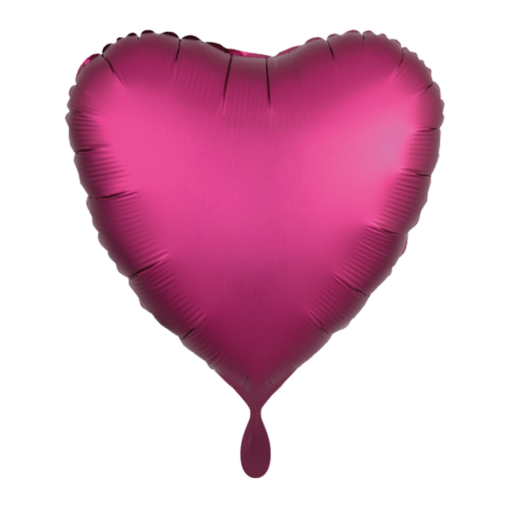 Folienballon Herz Pink Satin 43 cm