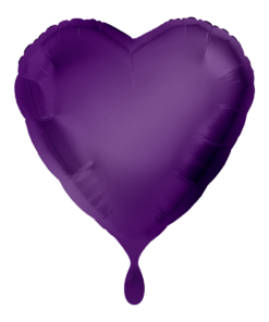 Folienballon Herz Lila 43 cm