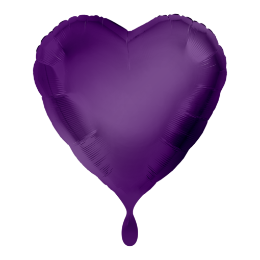 Folienballon Herz Lila 43 cm