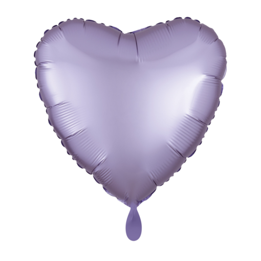 Folienballon Herz Pastel Lila Satin 43 cm