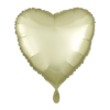 Folienballon Herz Pastel Gelb Satin 43 cm