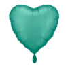 Folienballon Herz Jade Grün Satin 43 cm