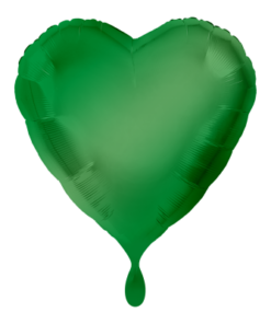 Folienballon Herz Grün 43 cm