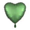 Folienballon Herz Grün Satin 43 cm