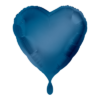 Folienballon Herz Blau 43 cm