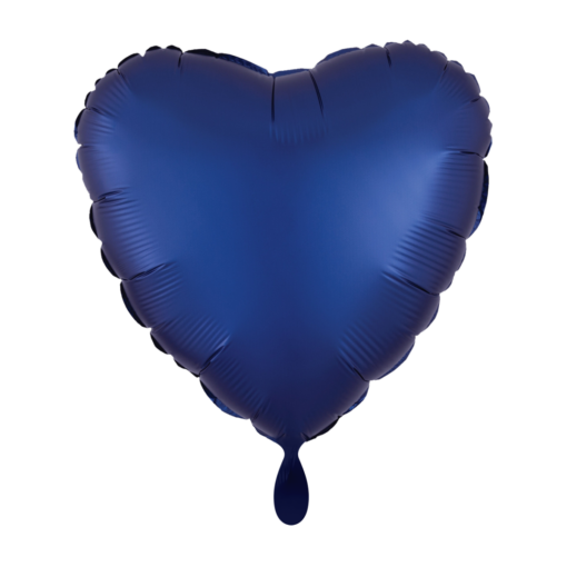 Folienballon Herz Königsblau 43 cm