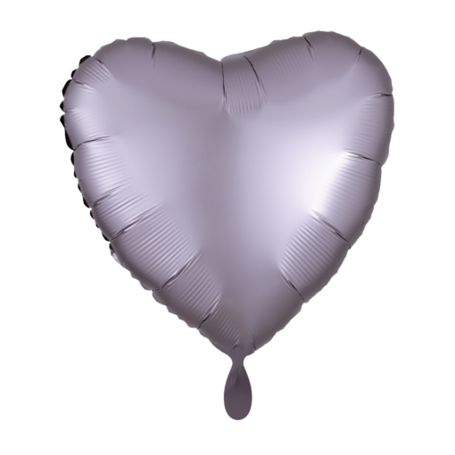Folienballon Herz Greige Satin 43 cm