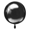 Folienballon Orbz Schwarz 40 cm