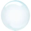 Folienballon Crystal Clearz Blau 40 cm