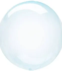 Folienballon Crystal Clearz Blau 40 cm