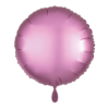 Folienballon Rund Rosa Satin 43 cm