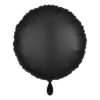 Folienballon Rund Schwarz 43 cm