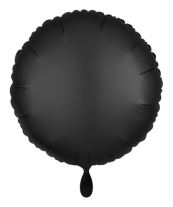 Folienballon Rund Schwarz 43 cm