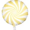 Folienballon Rund Candy Gelb Pastel 35 cm