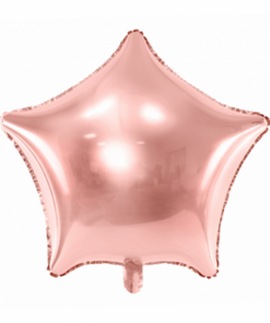 Folienballon Stern Roségold 48 cm