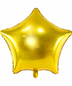 Folienballon Stern Gold Satin 48 cm