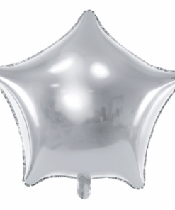Folienballon Stern Silber 70 cm
