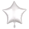 Folienballon Stern Weiß Satin 48 cm