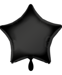 Folienballon Stern Schwarz 48 cm
