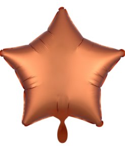 Folienballon Stern Orange Satin 48 cm