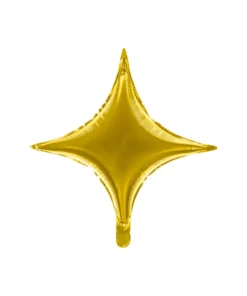 Folienballon Stern Gold Viereckig 60 cm