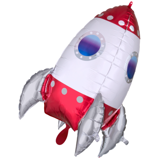 Folienballon Rakete 3D 73 cm