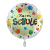 Folienballon Hurra Schule 43 cm
