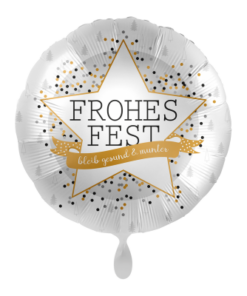 Folienballon Frohes Fest 43 cm
