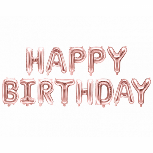 Folienballon Happy Birthday Schriftzug 340 cm