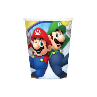 Pappbecher Super Mario 8 Stück