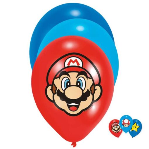 Latexballons Super Mario Set 6 Ballons