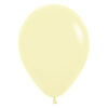 Sempertex Latexballon Pastel Matt Gelb 12 inch 30 cm