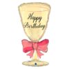 Grabo Folienballon Sektglas Happy Birthday 74 cm