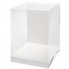 Verpackungsbox Transparent mit herausnehmbarer Rückwand 18x18x25