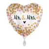 Premioloon Folienballon Herz Mr & Mrs 43 cm