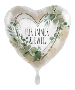 Premioloon Folienballon Herz Für Immer und Ewig 43 cm